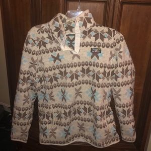 L.L. Bean pull over snap fleece